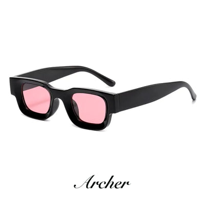 Óculos de Sol Retangular Acetato Premium lente Rosa Oliver